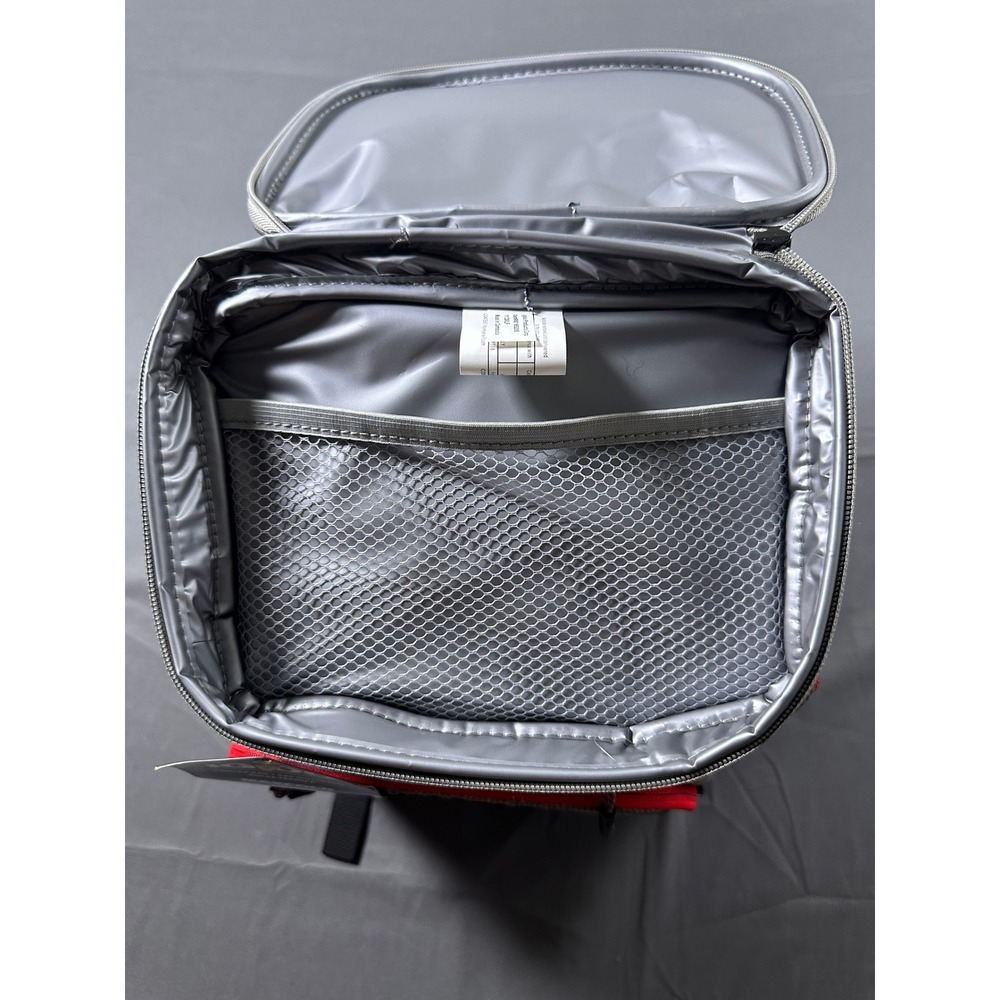 Igloo MaxCold Hard Top Backpack Cooler 18 Can Insulated Bag Grey Red NEW - Picture 8 of 9